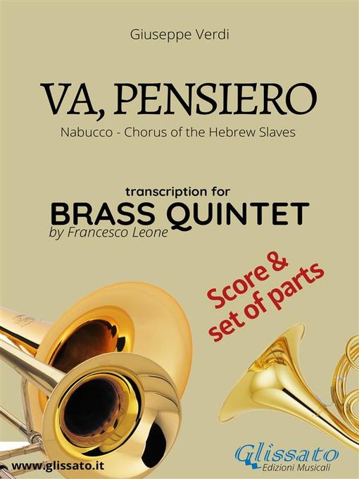 Title details for Va, pensiero--Brass Quintet score & parts by Giuseppe Verdi - Wait list